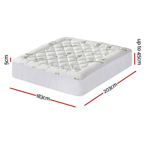 Mattress Topper 5cm | Bamboo Pillowtop | King Size