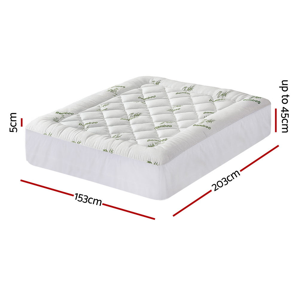 Mattress Topper 5cm | Bamboo Pillowtop | Queen Size