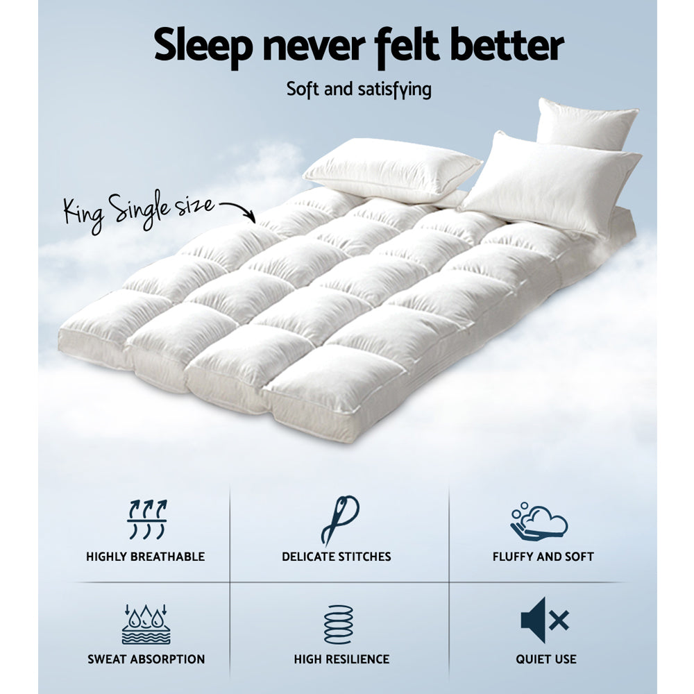 Giselle Bedding | Mattress Topper | Pillowtop Bamboo | King Single