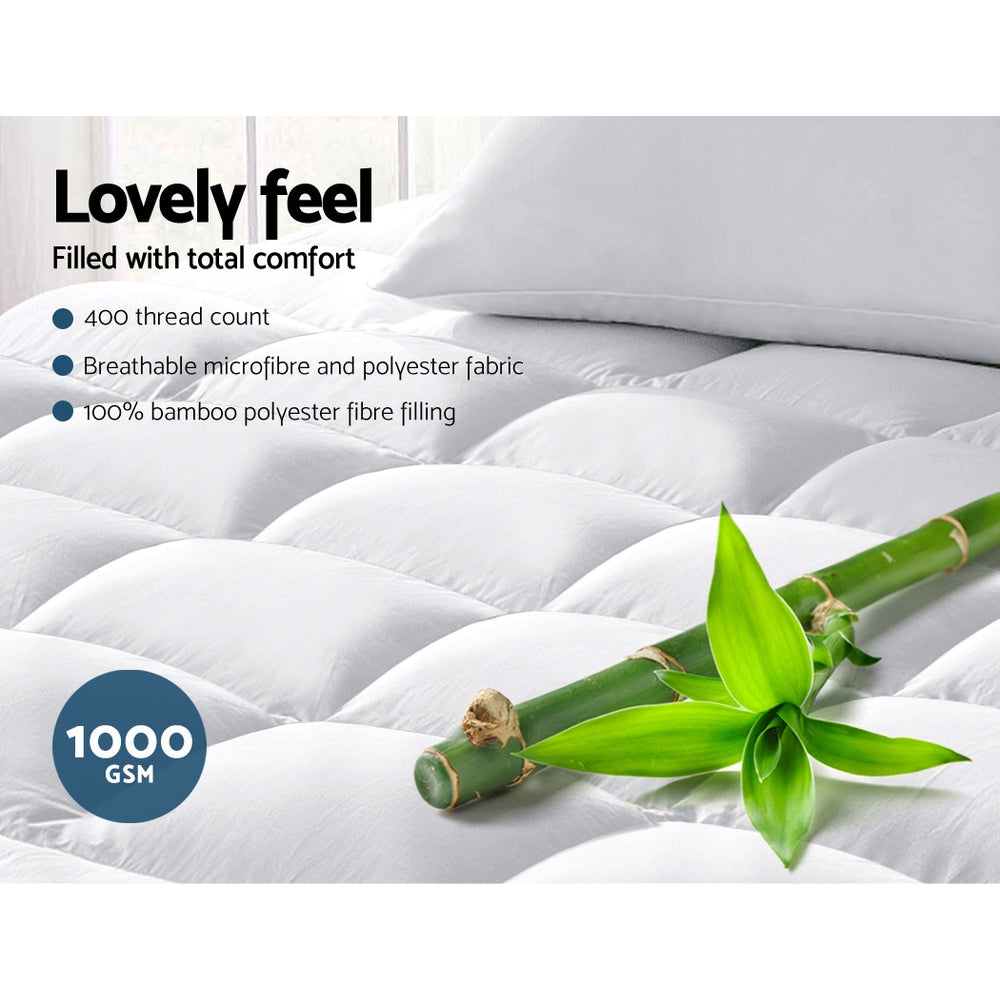Giselle Bedding | Mattress Topper | Pillowtop Bamboo | King Single