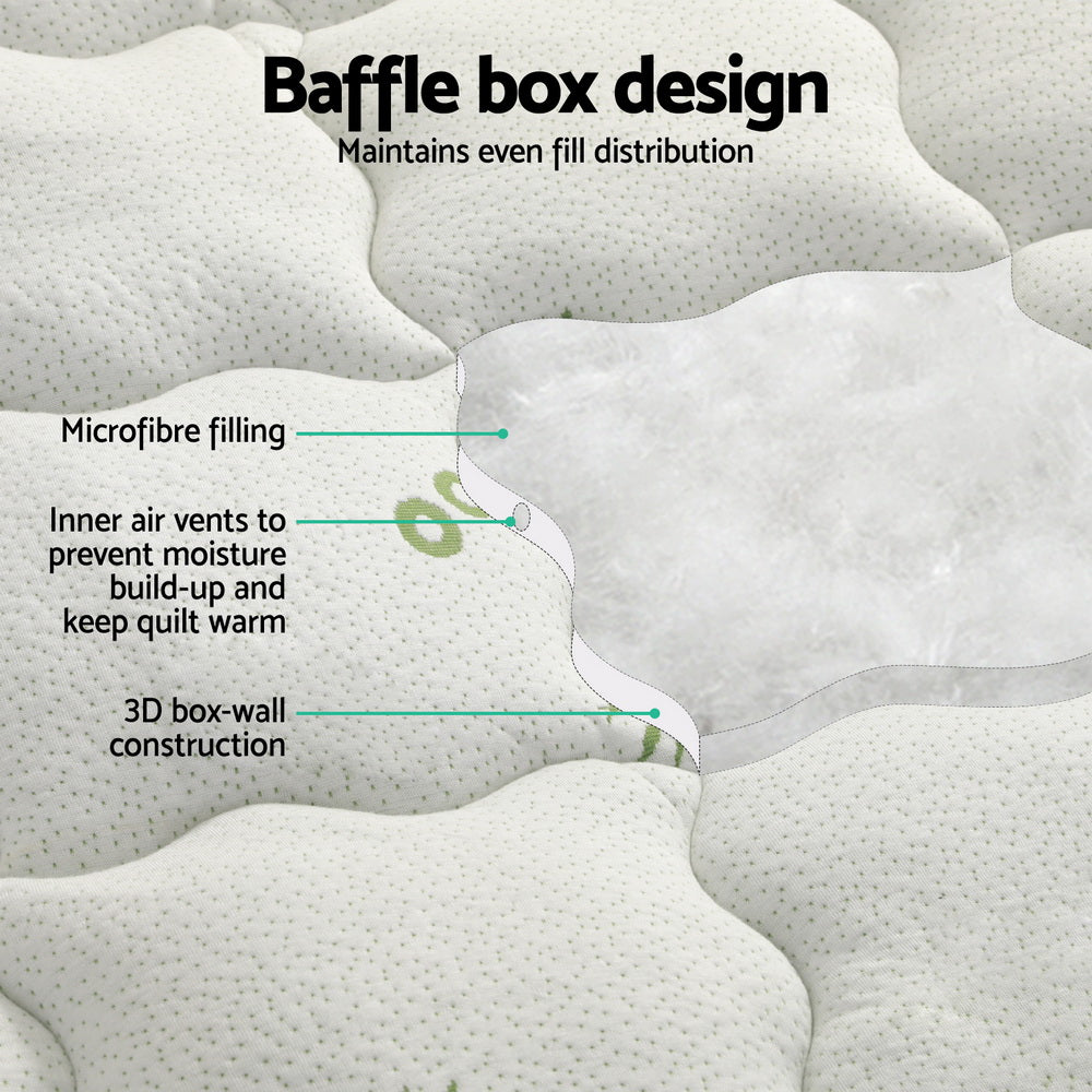 Giselle Bedding | Mattress Topper | Pillowtop Bamboo | 7.5cm | King Single