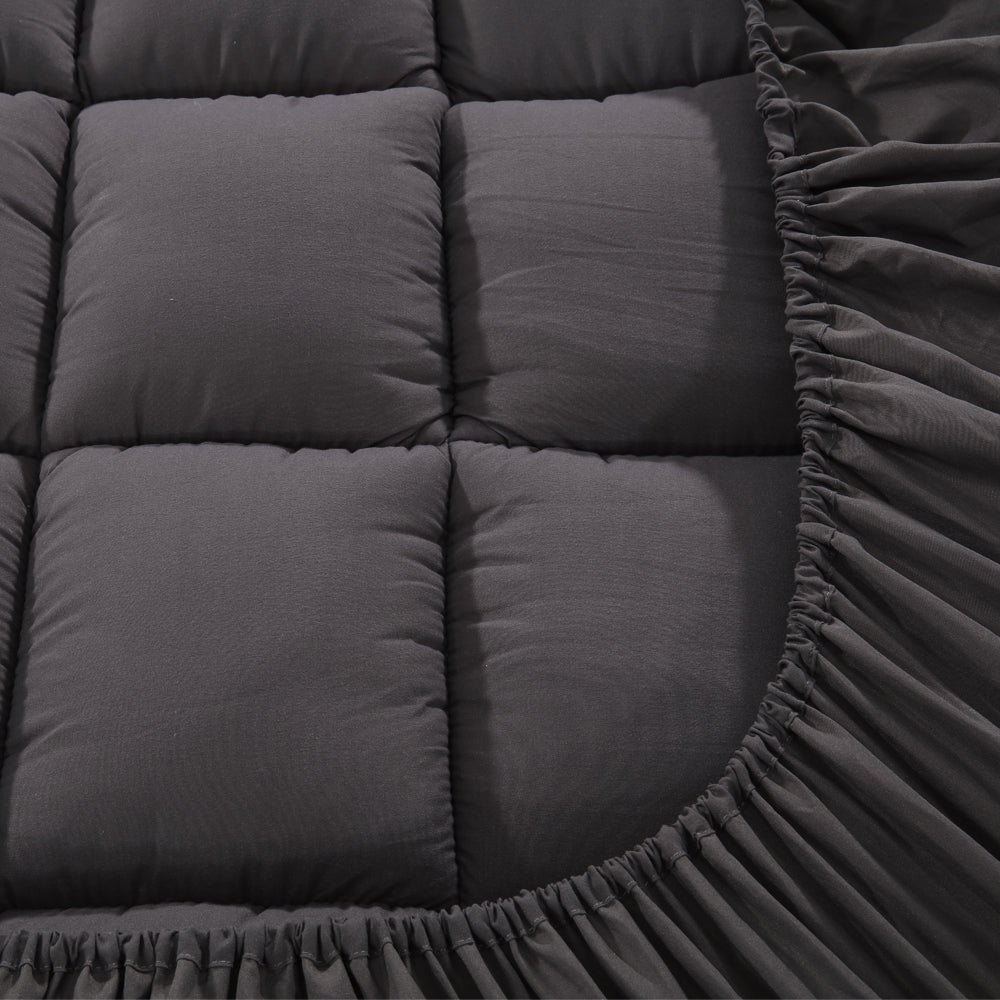 Giselle Bedding | Mattress Topper | Pillowtop Bamboo | Charcoal | King