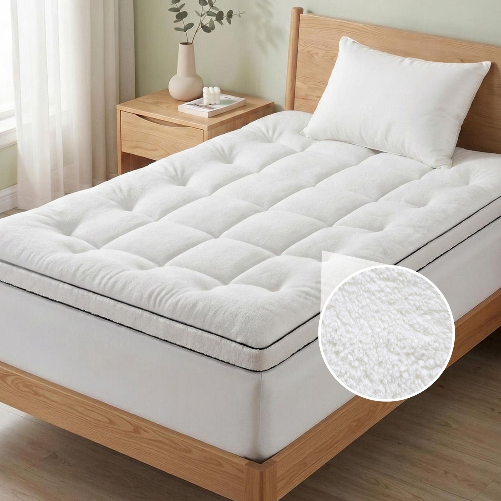Mattress Topper | Single | 5cm Coral Fleece