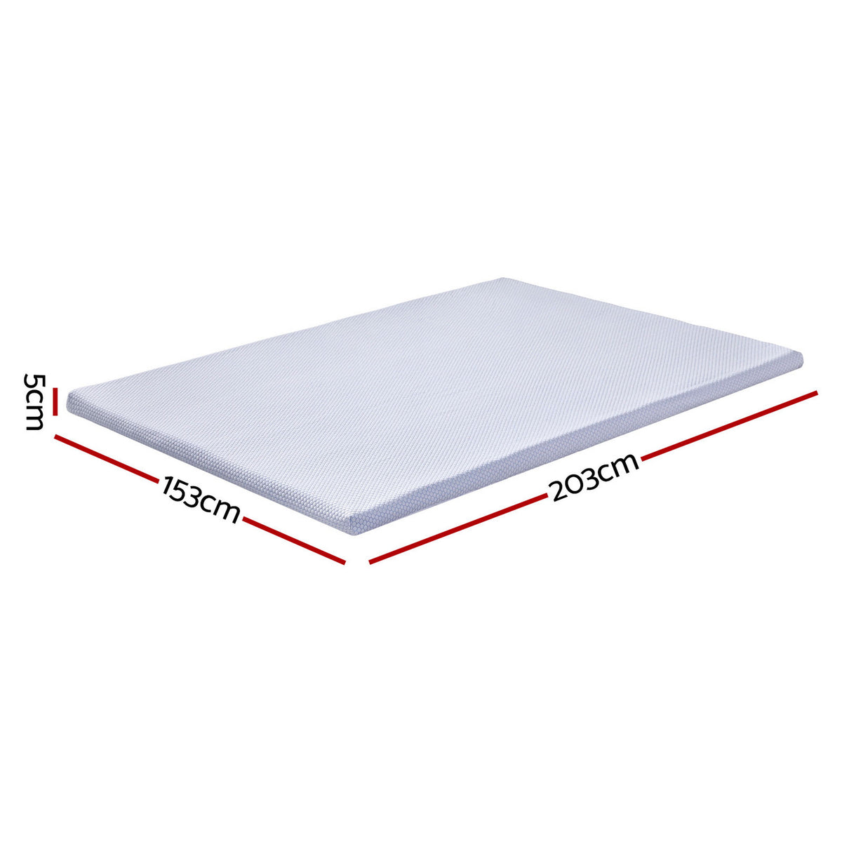 7-Zone Natural Latex Topper | 5cm | Ice Silk Cool Touch Cover | Queen