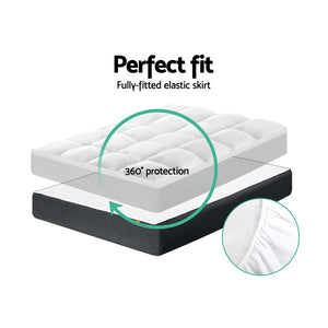 Giselle Bedding | Mattress Topper | Pillowtop Protector Pad | Double