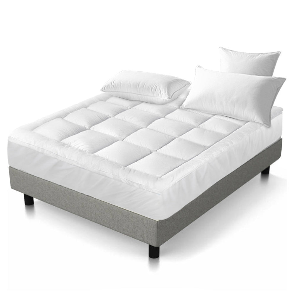 Giselle Bedding | Queen Mattress Topper | Pillowtop | 1000GSM Microfibre Filling Protector