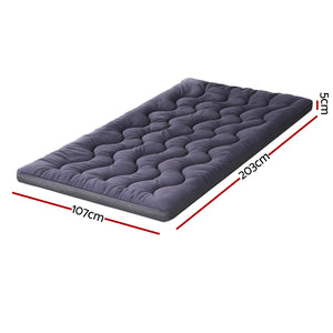Mattress Topper 5cm | Bamboo Charcoal Pillowtop | King Single Size Bed