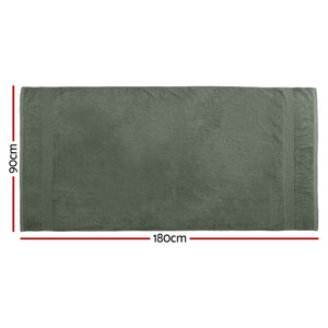 2 Pack Bath Sheets Set Cotton Extra Large Towel Green