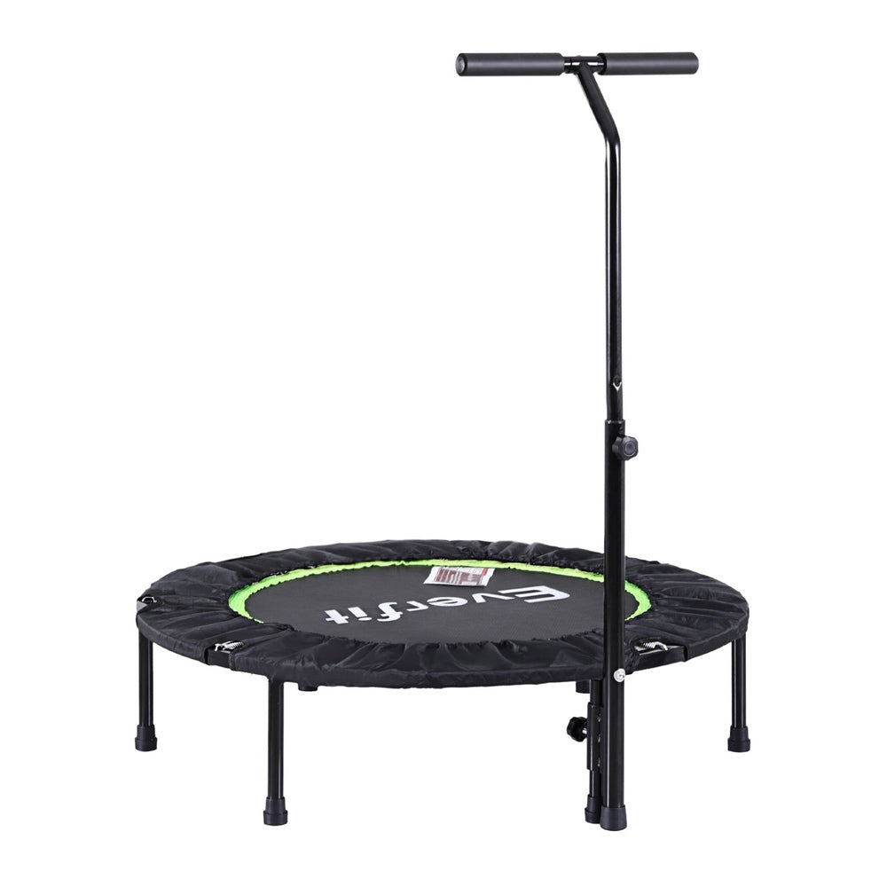 Everfit 40-Inch Foldable Fitness Trampoline | Jumping Rebounder | Home Gym with Handrail