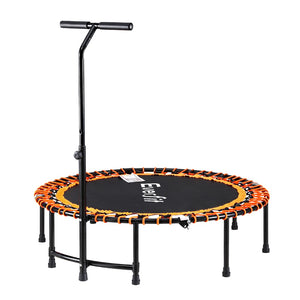 Everfit 48-Inch Foldable Fitness Trampoline | Jumping Rebounder | Home Gym with Handrail