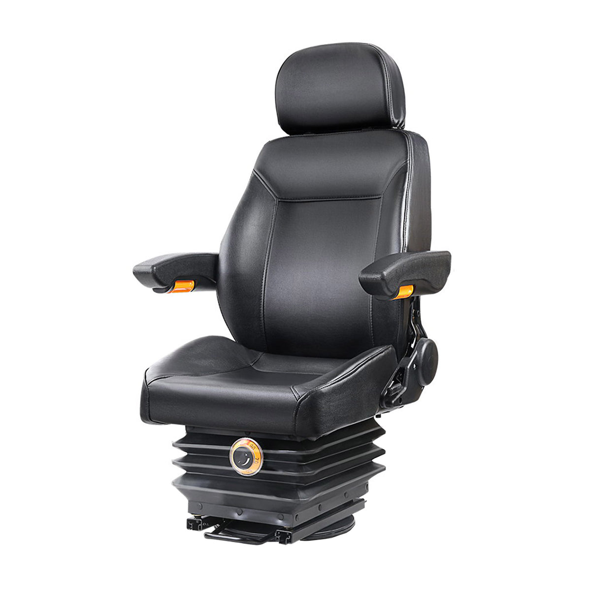 Tractor Seat | Forklift Excavator Truck | Universal Backrest Chair | PU Leather