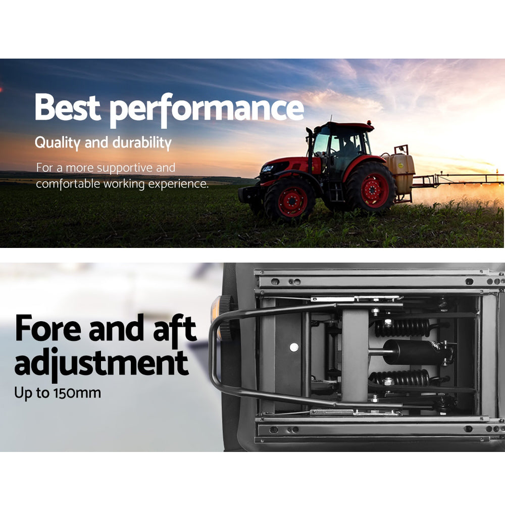 Tractor Seat | Forklift Excavator Truck | Universal Backrest Chair | PU Leather