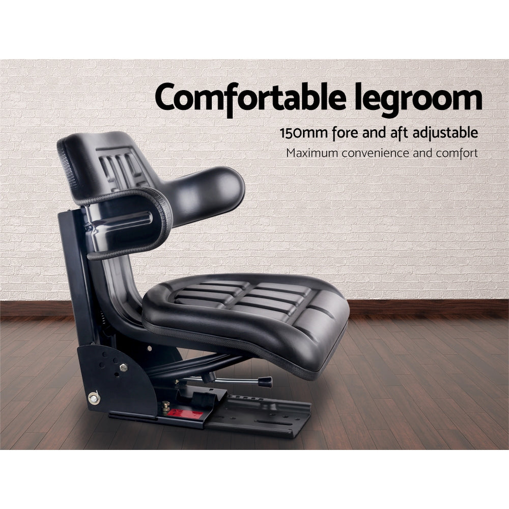 Tractor Seat | Forklift Excavator Truck | Universal Digger Chair | PU Leather