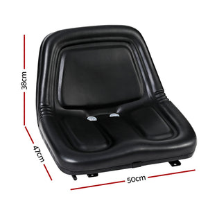 Tractor Seat | Forklift Excavator | Universal Backrest Truck Chair | PU Leather
