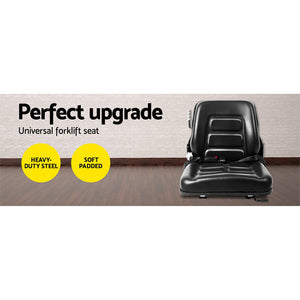 Tractor Seat | Forklift Excavator | Universal Backrest Truck PU Chair
