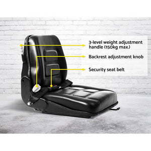 Tractor Seat | Forklift Excavator | Universal Backrest Truck PU Chair