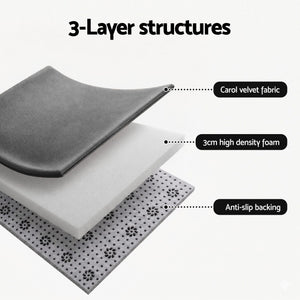 Artiss Tatami Mat Floor Mattress 3cm Thick Futon Mattresses Mellow Mat Rugs Living Room Grey