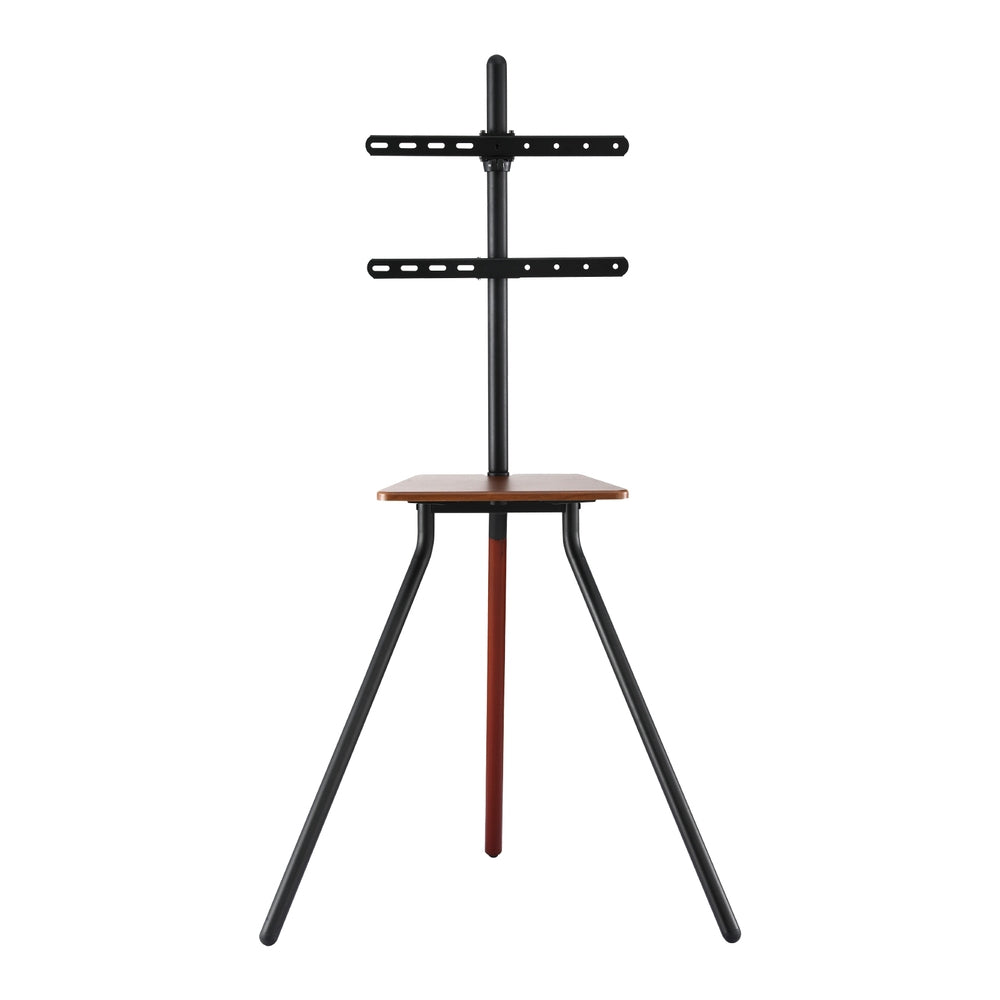 TV Stand | Wooden Tray | 24–55" Swivel Height Adjustable