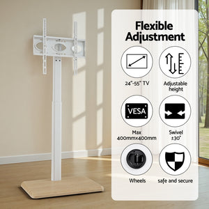 TV Stand | 24–55" Swivel Height Adjustable Floor Mount for TVs