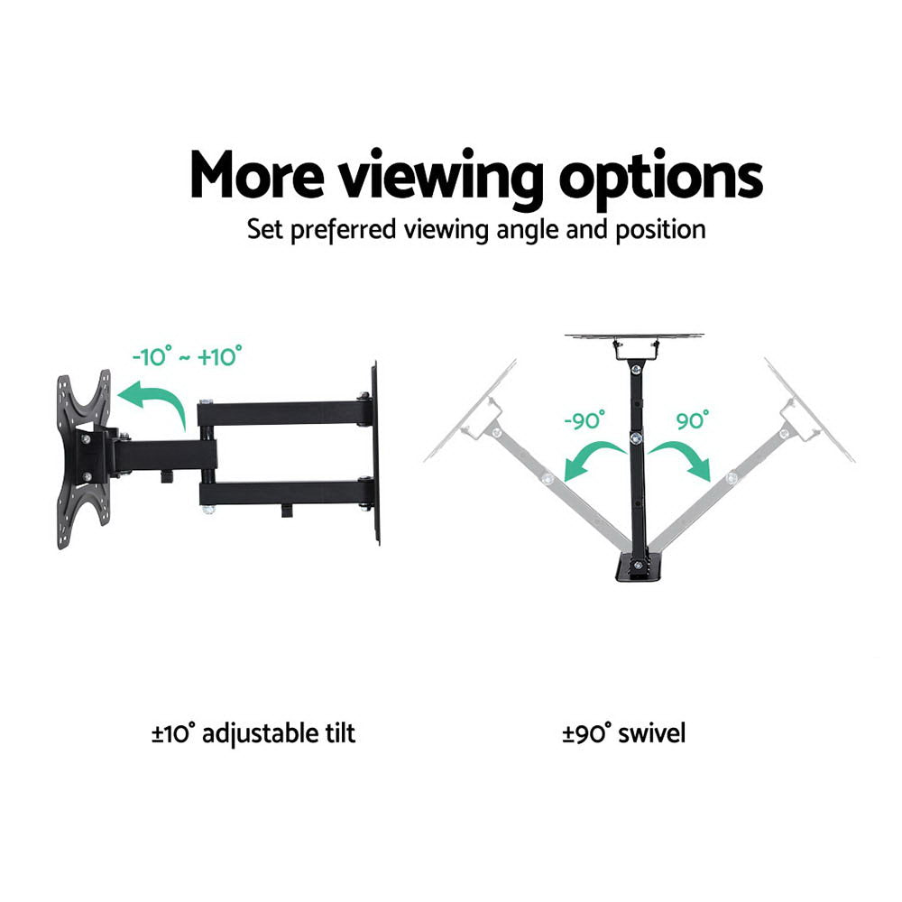 TV Wall Mount Bracket | for 17"-42" LED LCD TVs | Full Motion | Strong Arms