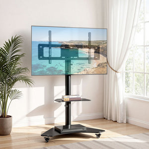 TV Stand Mount | 40-100" | Universal Bracket | Adjustable Height | Wheels
