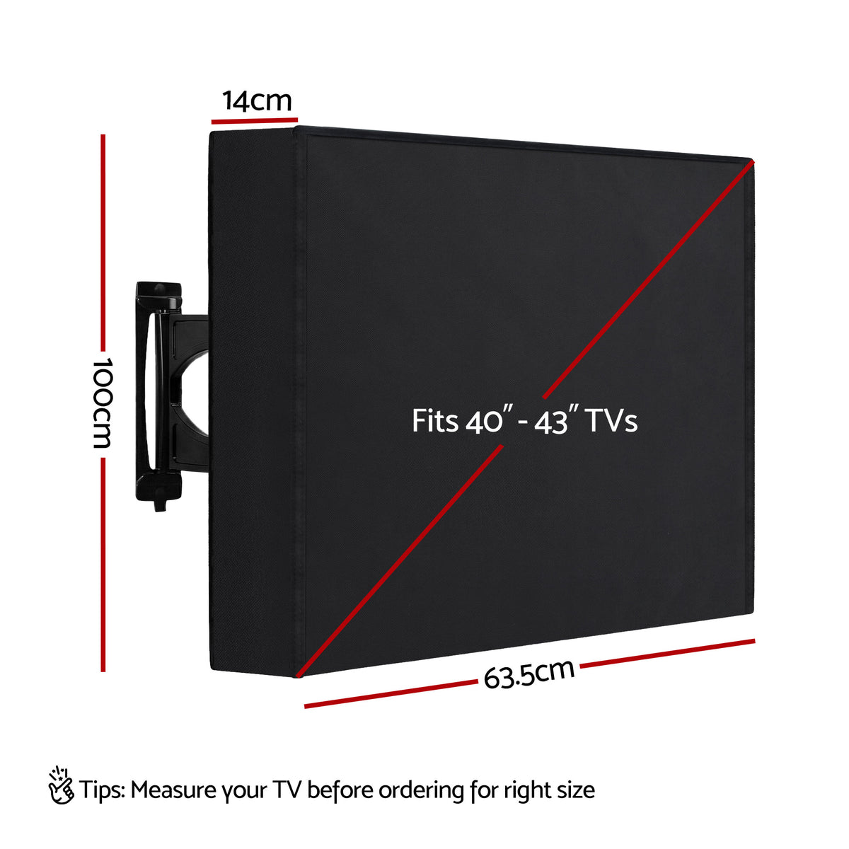 Outdoor TV Cover | 40–43 inch | Waterproof | Patio Flat Screen Protector