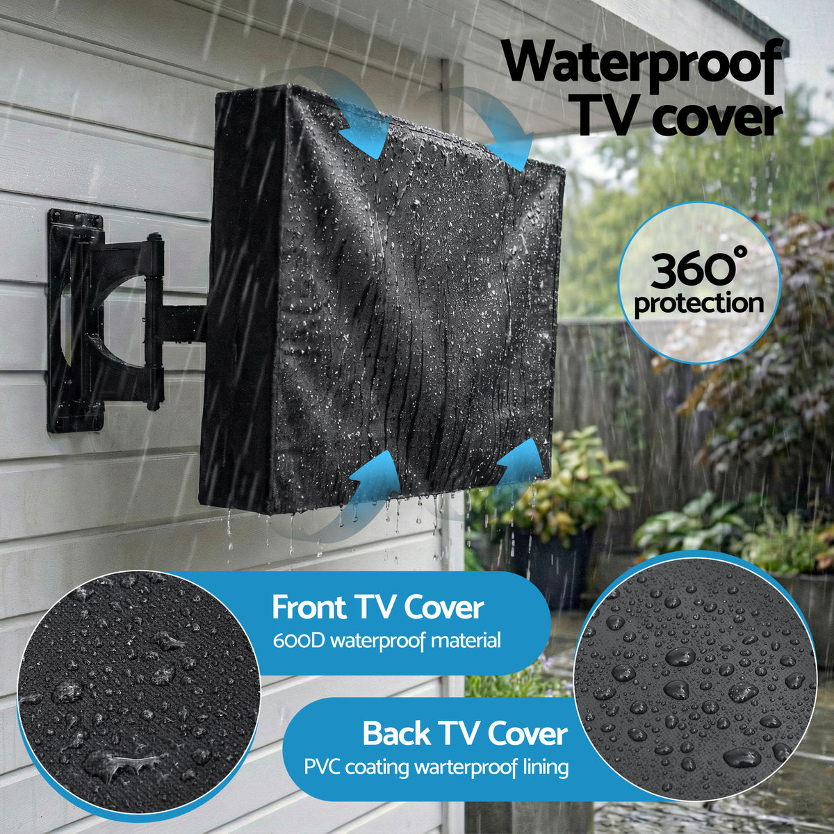 Outdoor TV Cover | 40–43 inch | Waterproof | Patio Flat Screen Protector