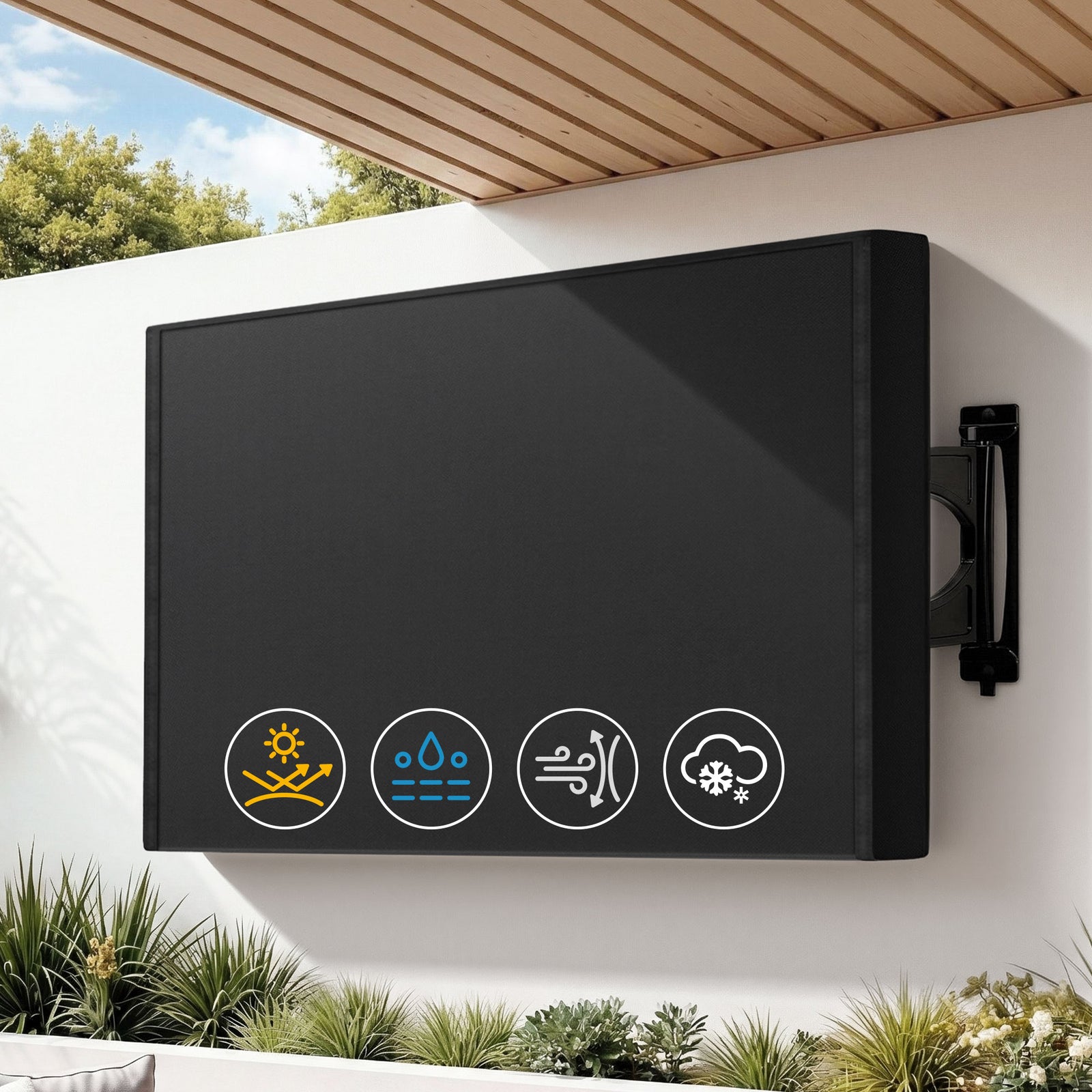 Outdoor TV Cover | 55–58 inch | Waterproof | Patio Flat Screen Protector