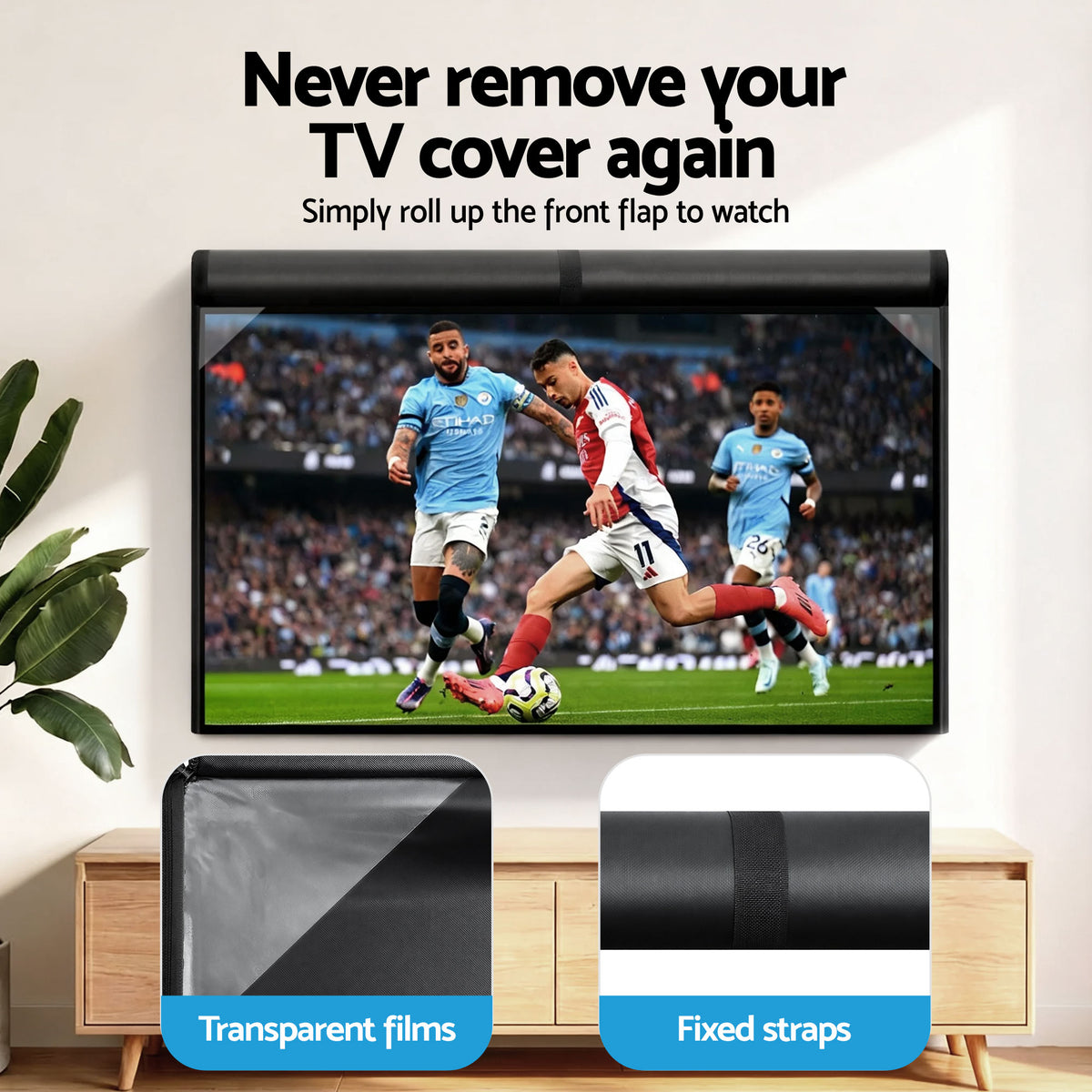 Outdoor TV Cover | 55–58 inch | Waterproof | Patio Flat Screen Protector
