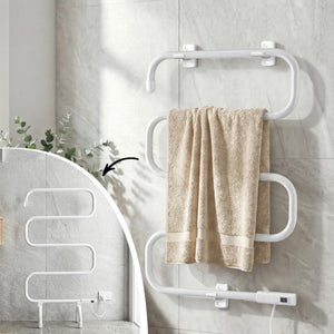 Heated Towel Rail | Freestanding or Wall Mounted | S-Shape | Electric Warmer