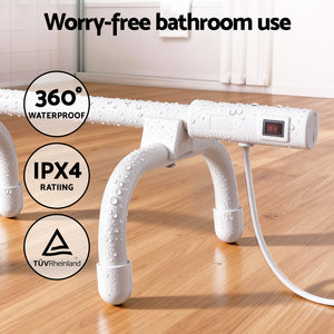 Heated Towel Rail | Freestanding or Wall Mounted | S-Shape | Electric Warmer