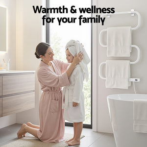 Heated Towel Rail | Freestanding or Wall Mounted | S-Shape | Electric Warmer