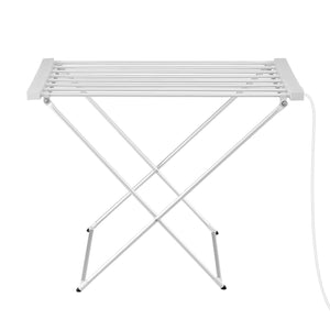 Heated Towel Rail | Foldable Clothes Airer | 8 Bars | Electric Drying Rack