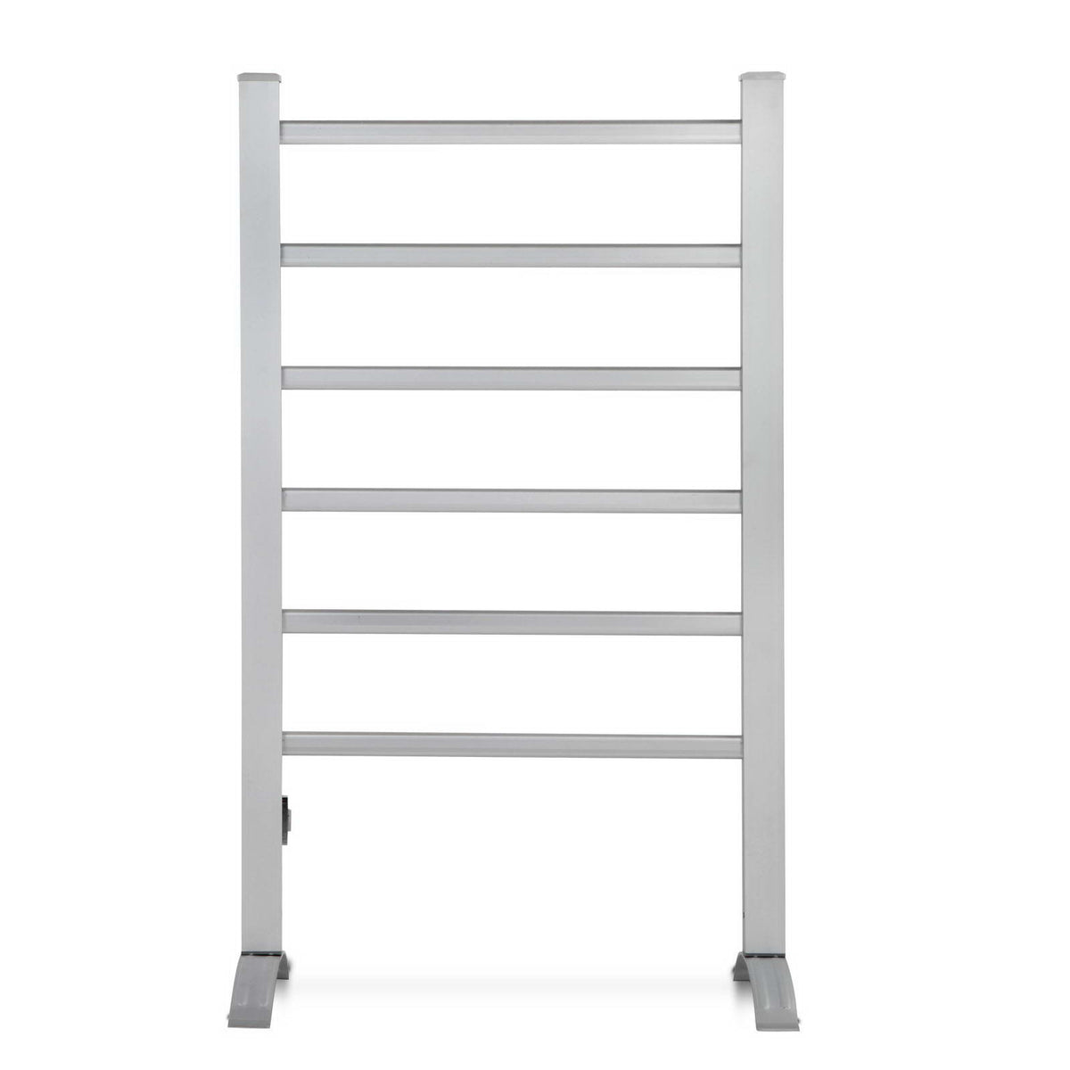 Devanti Electric Heated Towel Rail Rack | 6 Bars with Timer | Clothes Dry Warmer
