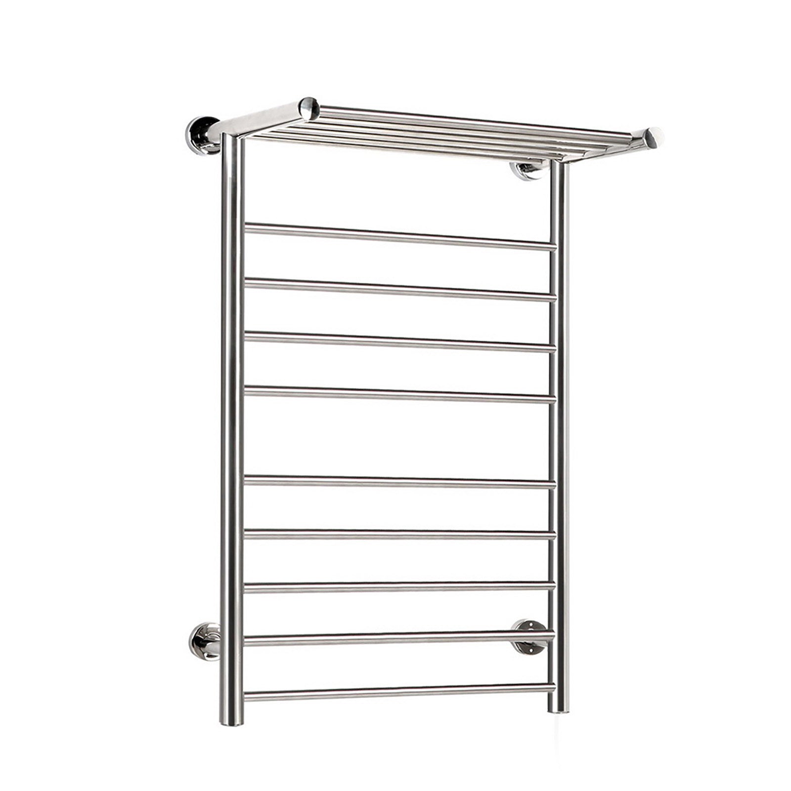 Devanti Electric Heated Towel Rail Rack | 14 Bars | Wall Mounted | Clothes Dry Warmer