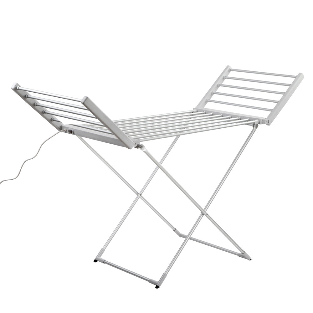 Devanti Electric Heated Towel Rail Rack | 18 Bars | Freestanding | Clothes Dry Warmer