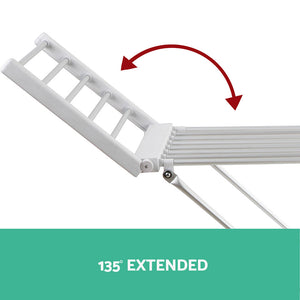Devanti Electric Heated Towel Rail Rack | 18 Bars | Freestanding | Clothes Dry Warmer
