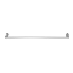 Towel Rail Rack Holder | Single 600mm | Wall Mounted | Stainless Steel | Silver
