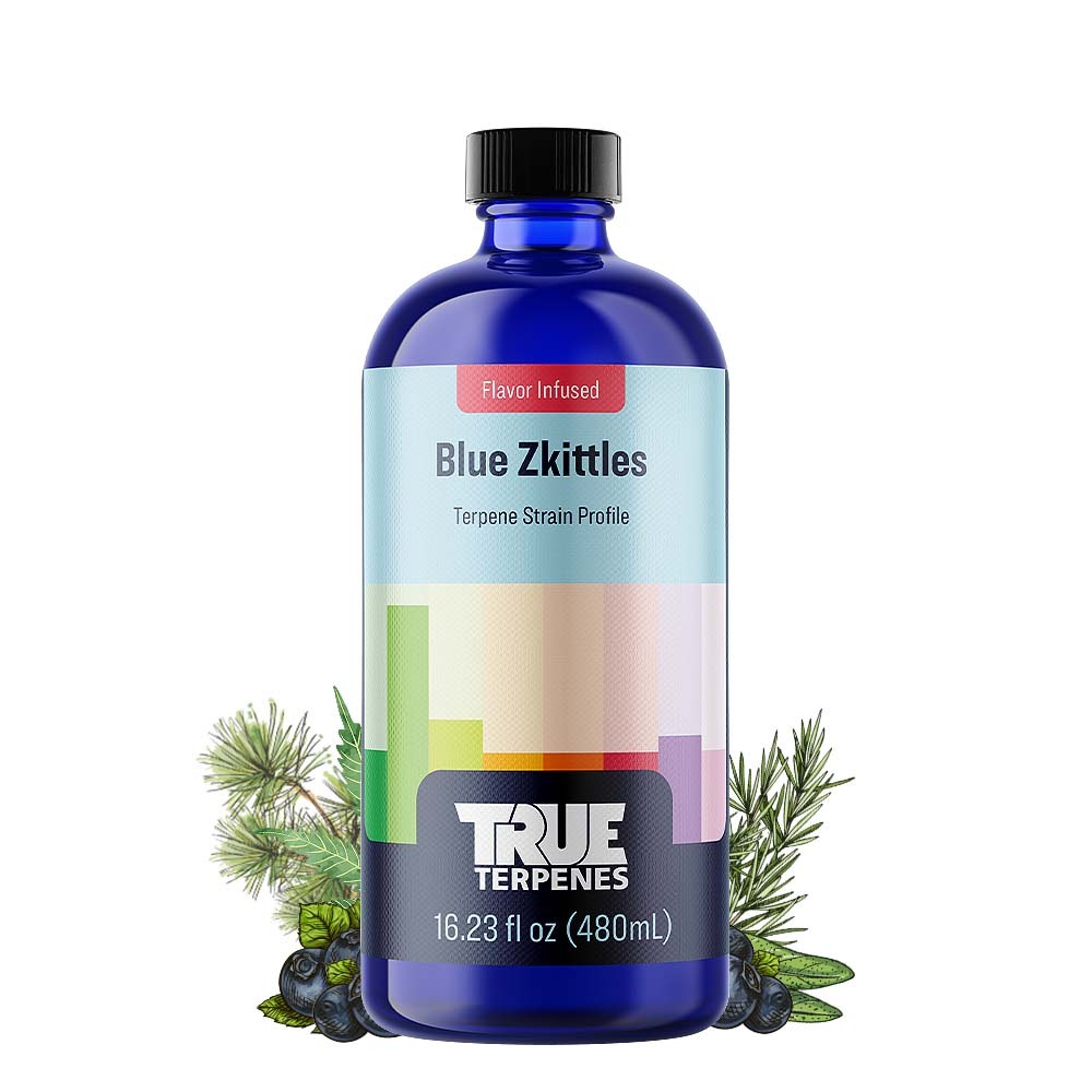 True Terpenes Blue Zkittles 120mL | Bulk Indica Terpene Blend with Blue Raspberry Flavour
