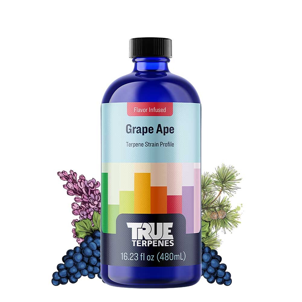 True Terpenes Grape Ape 480mL | Industrial Indica Terpene with Grape, Pine & Lavender for Calm & Serene Formulations