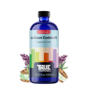 True Terpenes Ice Cream Cookies #8 480mL | Bulk Hybrid Terpene with Vanilla Cream, Lavender & Citrus for Calm Energy