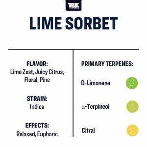 True Terpenes Lime Sorbet 30mL | Indica-Dominant Hybrid Terpene Blend for Extracts, Vapes & Infusions