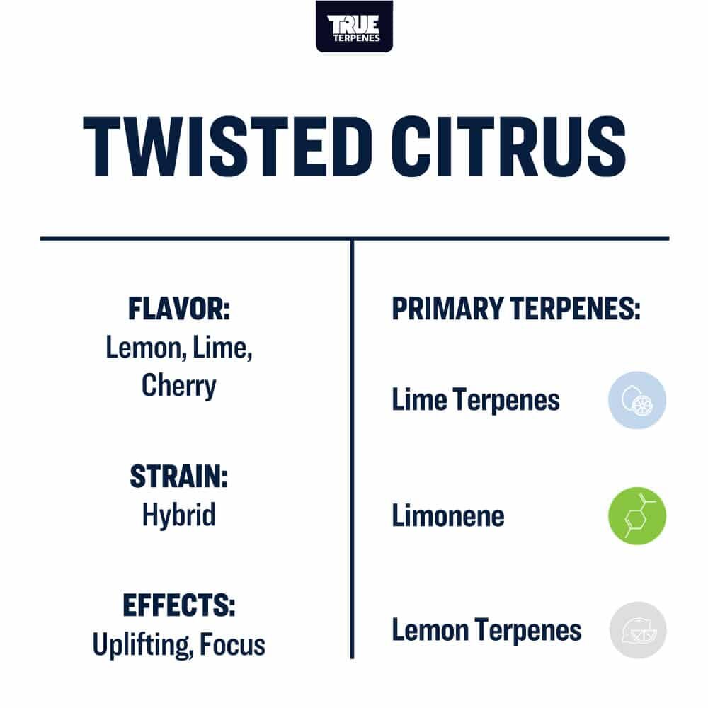 True Terpenes Twisted Citrus 5mL | Hybrid Terpene Blend with Lemon, Lime & Cherry