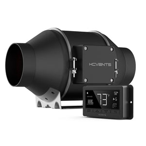 4 Inch Inline Fan With Digital Humidity + Temperature Control | Professional Series