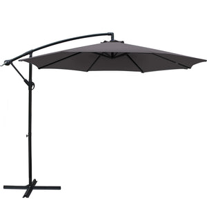Instahut | 3m Outdoor Umbrella | Cantilever | Beach Garden Patio | Charcoal