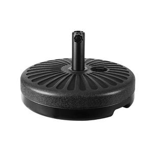 Outdoor Umbrella | 3m | Base | Beach Pole | Garden Tilt | Sun Patio | UV | Black