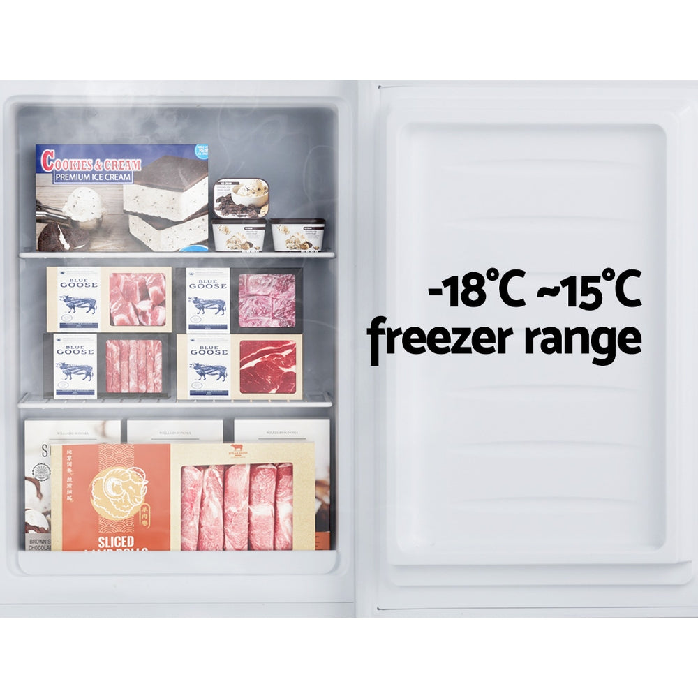 Devanti Upright Freezer | Portable Refrigerator | Home Office Mini Fridge | 60L