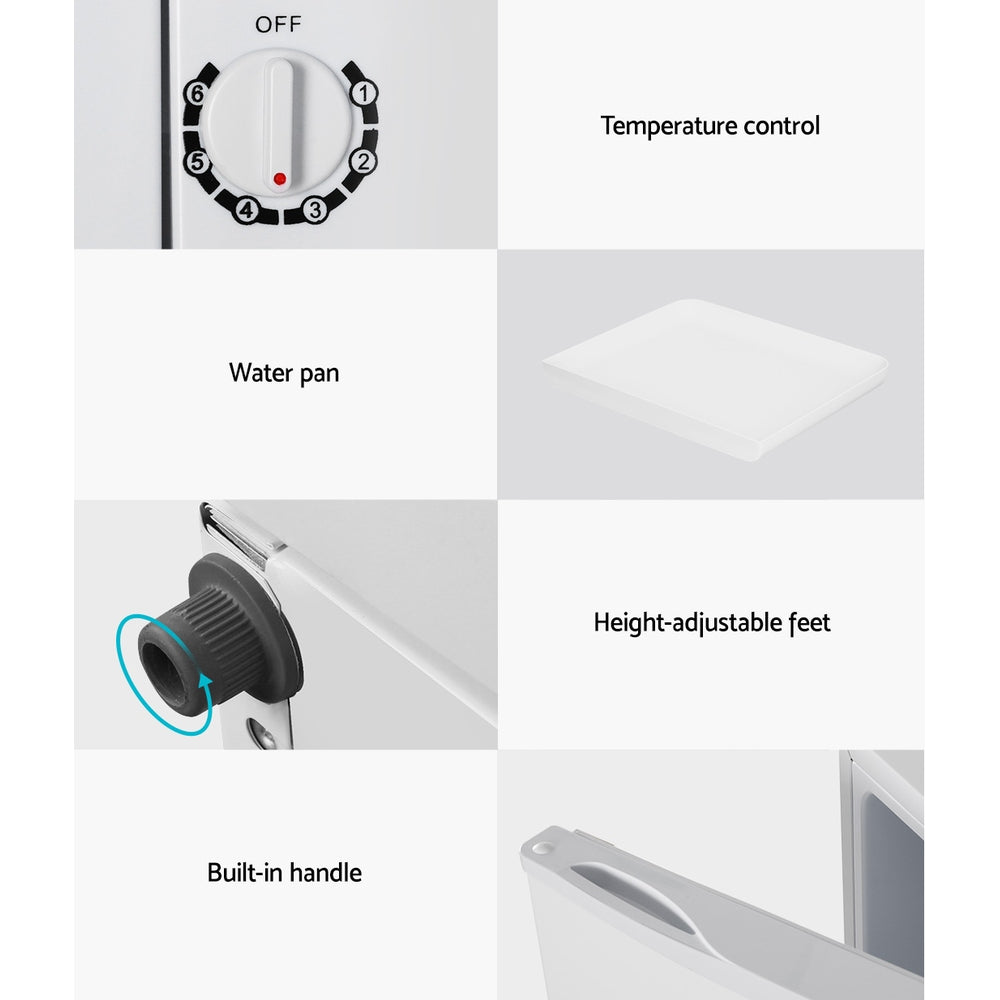 Devanti Upright Freezer | Portable Refrigerator | Home Office Mini Fridge | 60L