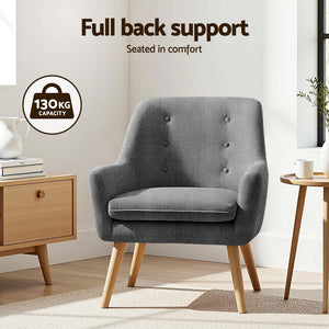 Accent Tub Armchairs Set 2pc | Lounge Chairs | Grey | ANNE