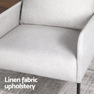 Armchair | Accent Chair | Pillow | Fabric | Grey